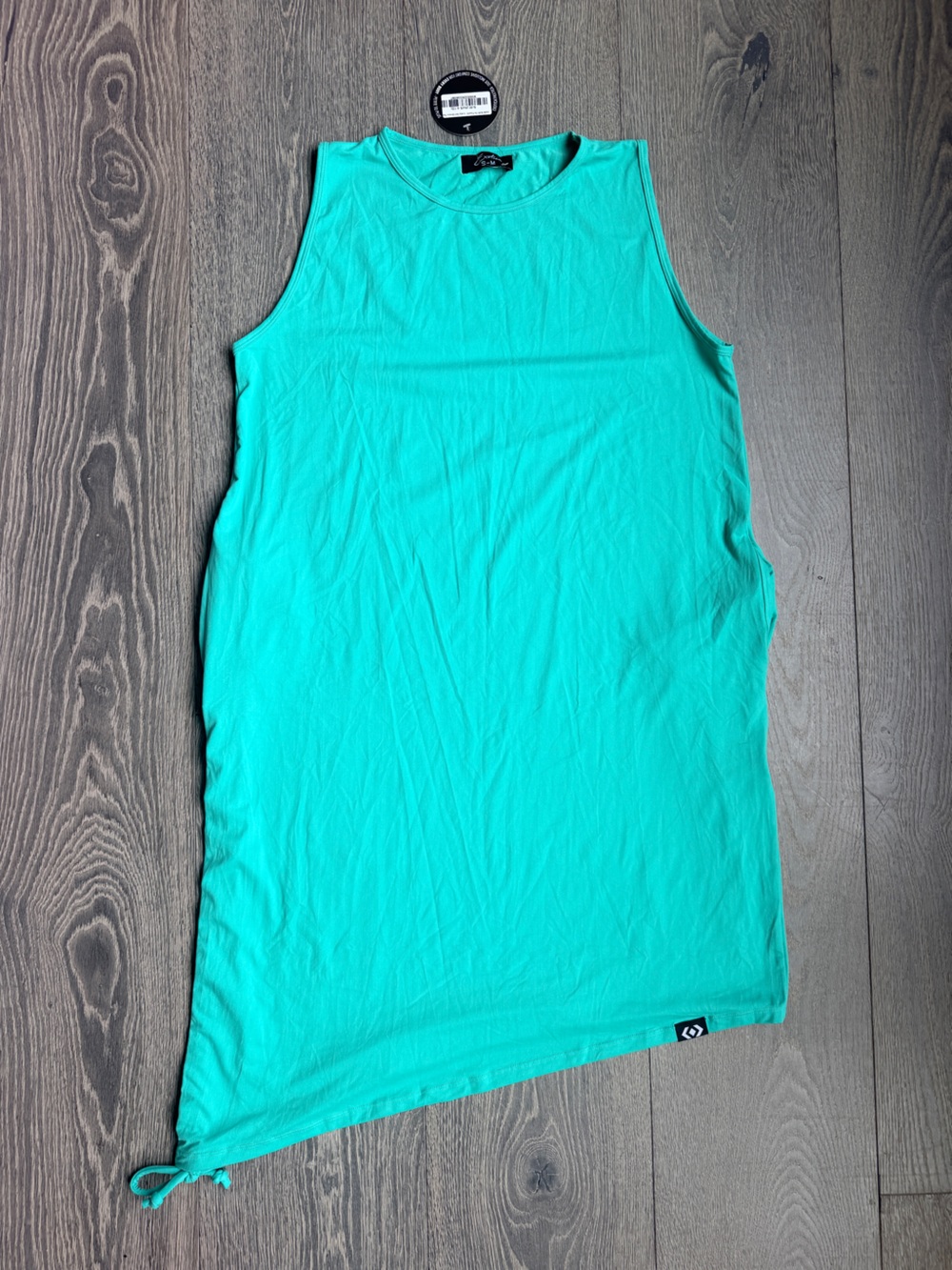 ExoticAthletica Exotica Jade Soft to Touch Lazy Girl Side Ruched Tank Dress